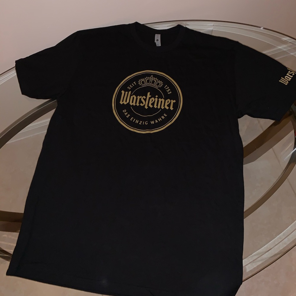 VINTAGE WARSTEINER BLACK MENS TEE/ SUNGLASSES